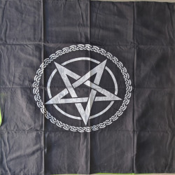 Pentagram Altar Cloth (Black)