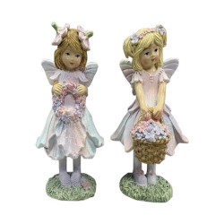 9cm Flower Fairy with Floral Arrangement 2 Asstd