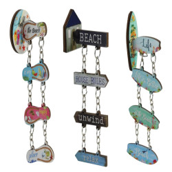 Hanging Beach Sign Magnet 4 Asstd
