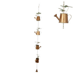 153cm Metal Watering Can Rain Chain with Butterfly Design