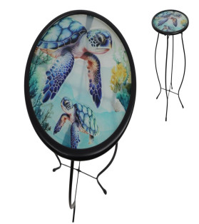 30x53cm Swimming Turtle Table Design by Kelly Lane