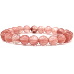 Beaded Bracelet Cherry Quartz 8mm