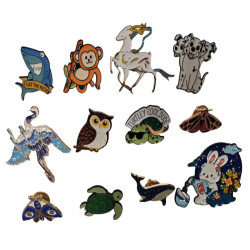 Enamel Metal Pins B 12 Assorted
