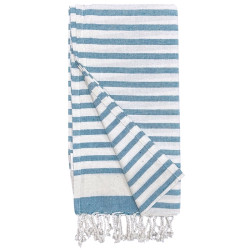 Turkish Style Cotton Towel - Navy Blue