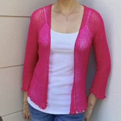 Woven Stretch Top - Pink