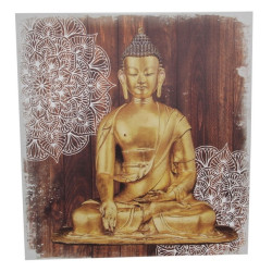 Gold Buddha Mandala Canvas Print Wall Art