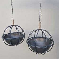 Pace Hanging Orb Planter Set Of 2
