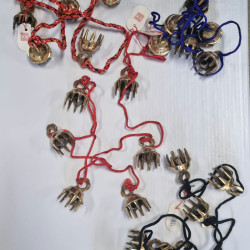 String Of 6 Brass Claw Bells