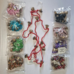 String Of 12 Brass Claw Bells