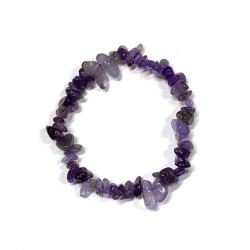 Amethyst Crystal Chip Bracelet