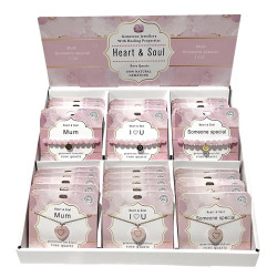 Premium Rose Quartz Pack with Bracelet & Pendant 6 Asstd