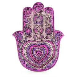 Hamsa Heart Incense Holder