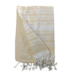 Turkish Style Cotton Towel - Yellow