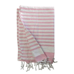 Turkish Style Cotton Towel - Pink