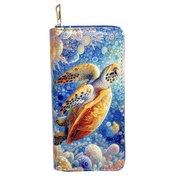 Digital Print Purse Large Sea Turtle Design