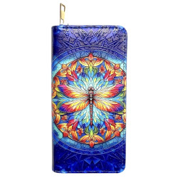 Digital Print Purse Large Dragonfly Mandala Tree Design