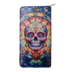 Digital Print Purse Large Skull Design