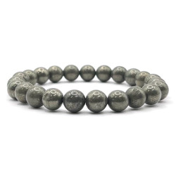 Beaded Bracelet Pyrite 8mm