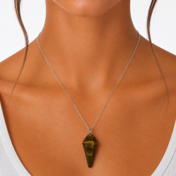Tiger Eye Pendulum Necklace