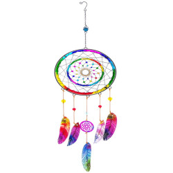 Glass Dream Catcher Mobile Chime