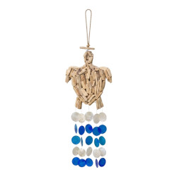 Driftwood Shell Hanging Turtle