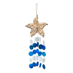Driftwood Shell Hanging Starfish