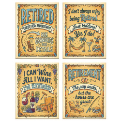 6x8cm Retired Magnet 4 Asstd