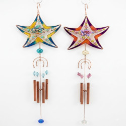 Copper Star Fish Wind chime 2 Asstd