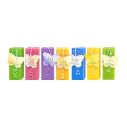 190g Angel Number Moulded Candle 7 Asstd