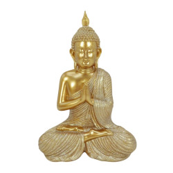35cm Praying Gold Rulai Buddha
