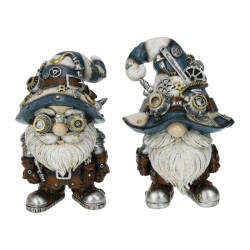22cm Steampunk Garden Gnome 2 Asstd