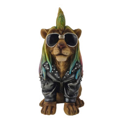 27cm Punk Rock Lion with Rainbow Mane