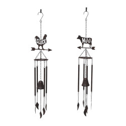 77cm Metal Rooster/Cow Wind Chime 2 Asstd