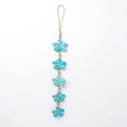 Driftwood Blue Frangipani Hanger