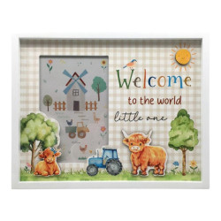 25x20cm Baby Frame with Farm Design