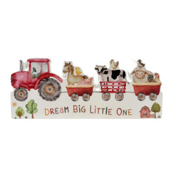 20cm Baby Dream Plaque with Farmyard Design