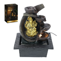 24cm Light Up Ganesh Water Fountain (USB)
