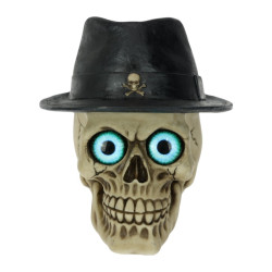 9cm Black Skull with Dragon Design 3 Asstd