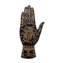 Flat Incense Burner Palmistry Gold