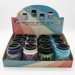 8CM Ceramic Stash Jars In Display Box