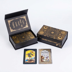 Gold Foil Pack Tarot card Black