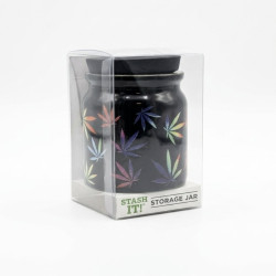 8cm Black Stash Jar