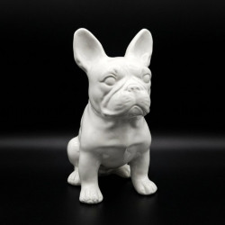 27cm White Standing French Bulldog