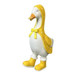 25cm Standing Duck in Raincoat