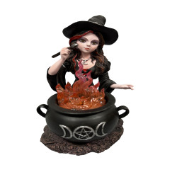 Witch Fairy With Red Fire