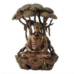 36cm Buddha Resting Under Tree