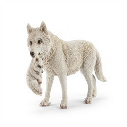 30cm Winter Bond Mother Wolf and Pup
