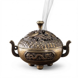 Metal Chinese Resin/Incense Holder