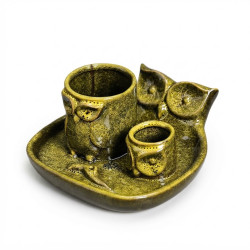 Incense, Sage, Palo Santo & Candle Holder Tray - Yellow