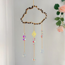 Crystal Suncatcher Cloud - Tiger Eye